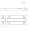 Aluminium Straight Barrel Door Bolts
