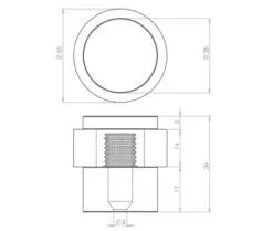 Cylinder Floor Mounted Door Stop