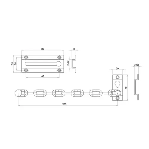 Security Door Chains
