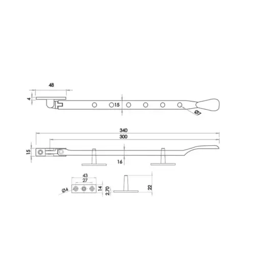 Victorian Casement Stays
