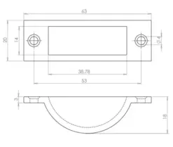 Brass Dust Proof Spring Floor Bolt Socket