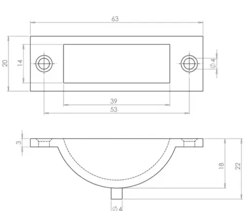 Brass Dust Proof Spring Floor Bolt Socket