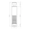 Cylinder Wall mounted Door Stop without Rose