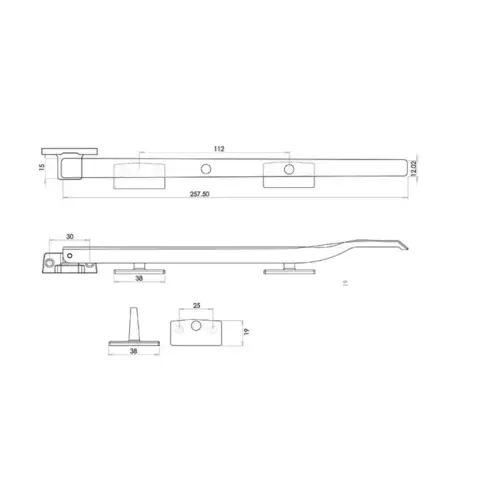 Modern Non Lockable Casement Stays