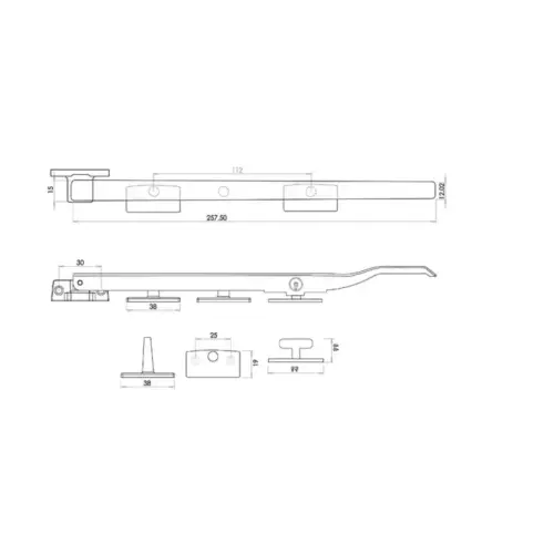 Modern Lockable Casement Stays