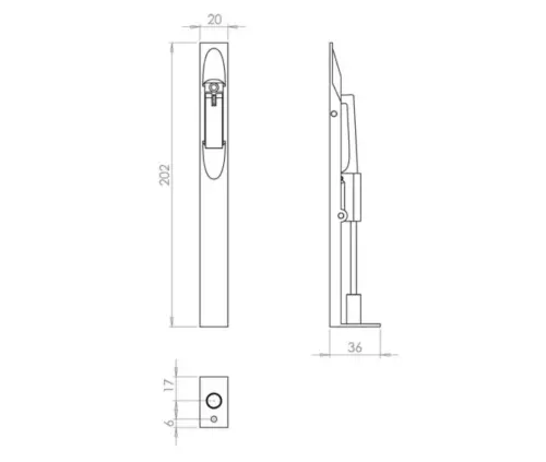 Brass Lever Action Flushbolts