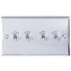 Enhance Decorative 4 Gang Toggle Switch