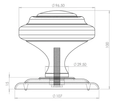 Sloane Centre Door Knobs
