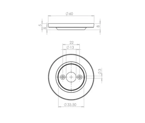 Replacement Roses for Porcelain Door Knobs