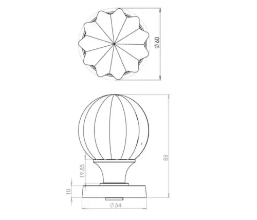 Pumpkin Glass Door Knobs