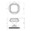 Piazza Mortice Door Knobs on Round Rose