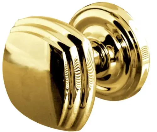 Piazza Mortice Door Knobs on Round Rose