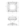 Piazza Mortice Door Knobs on Square Rose