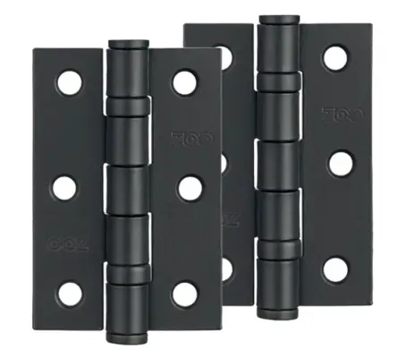 Black antique door hinges