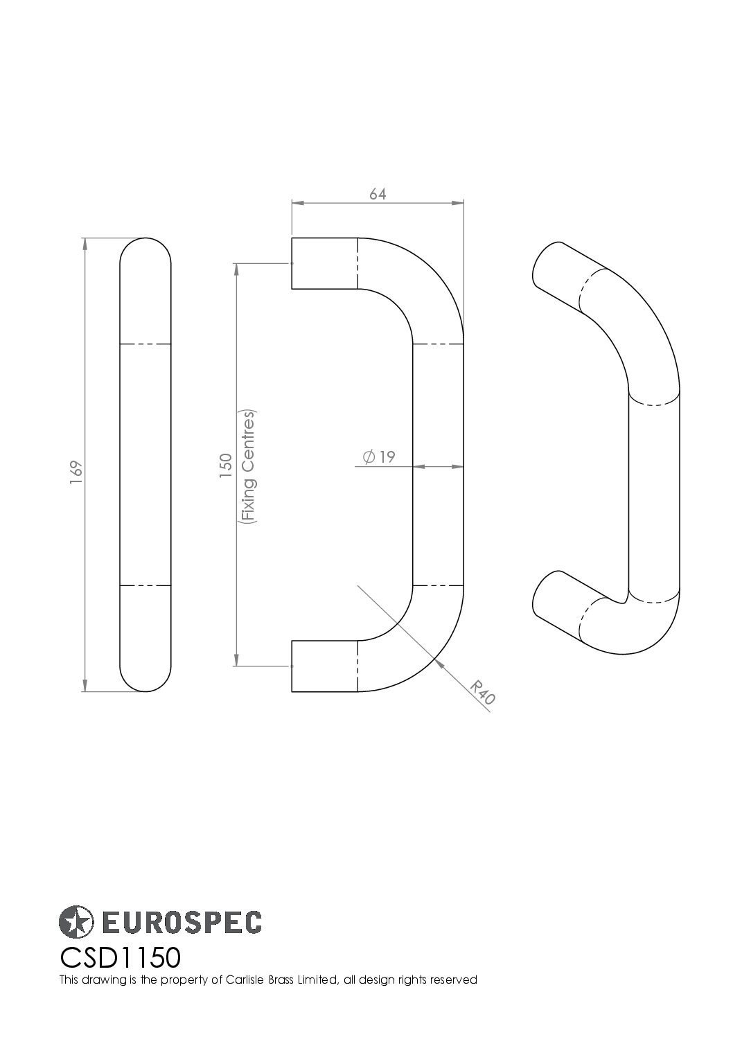 19mm D Pull Handle - Image 2