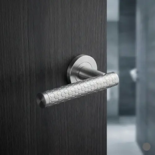 Hexagonal Honeycomb Luxury Interior Door Handle Set