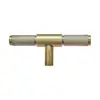 Diamond Knurled T Cabinet Handle - 95mm