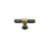 Diamond Knurled T Cabinet Knob- 50mm