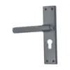 Linear Knurled Backplate Handle 204mm  M461 Series