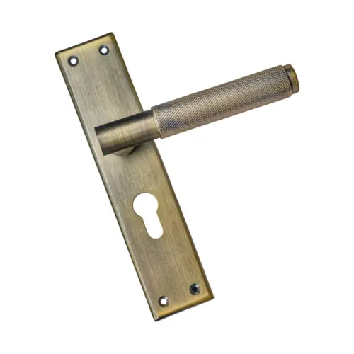 Diamond Knurled Backplate Handle 204mm  M481 Series