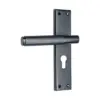 Diamond Knurled Backplate Handle 204mm  M481 Series