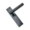 Diamond Knurled Backplate Handle 204mm  M481 Series