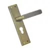 Diamond Knurled Backplate Handle 204mm  M501 Series