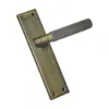 Diamond Knurled Backplate Handle 204mm  M501 Series