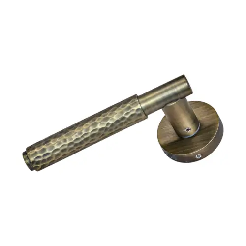 Hammered Lever on Rose