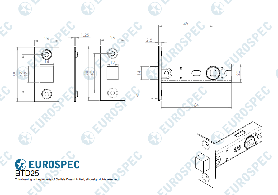 Bolt-Through Tubular Deadbolt - Image 2