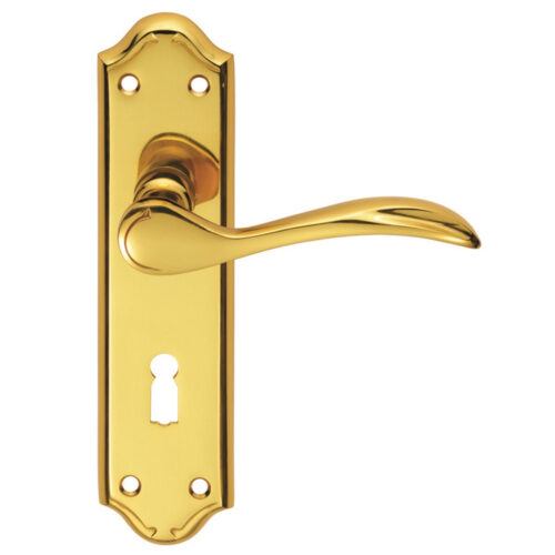 CARLISLE BRASS - DL190 MADRID LEVER ON BACKPLATE - LOCK 57MM C/C