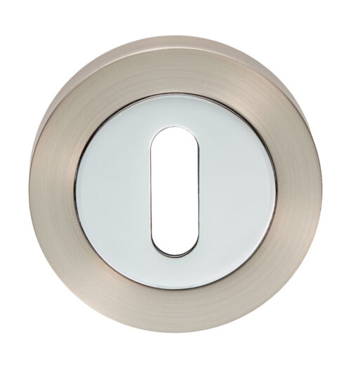 CARLISLE BRASS - GK4003SNCP ESCUTCHEON - LOCK PROFILE ON CONCEALED FIX ROUND ROSE SATIN NICKEL POLISHED CHROME
