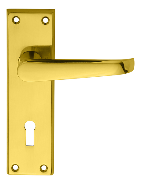CARLISLE BRASS - M30 VICTORIAN LEVER ON BACKPLATE - LOCK 57MM C/C