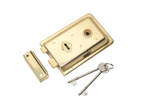 RSE8064 Flanged Rim Lock