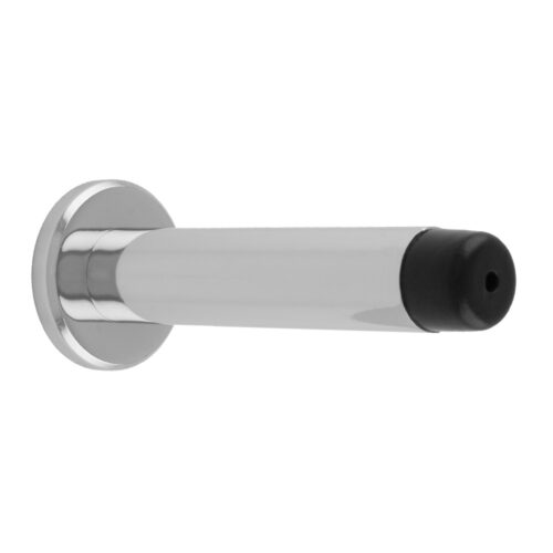 Projection Door Stop on Rose with Buffer Tip
