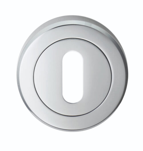 SZM003CP-BP SEROZZETTA LOCK PROFILE ESCUTCHEON ON CONCEALED FIX ROUND ROSE