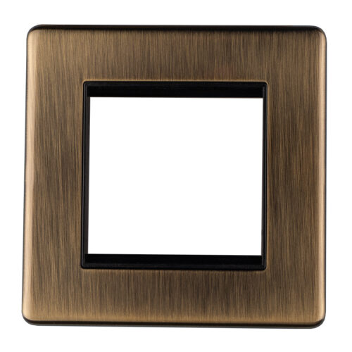 Concealed 3mm 2 Gang Module Frame