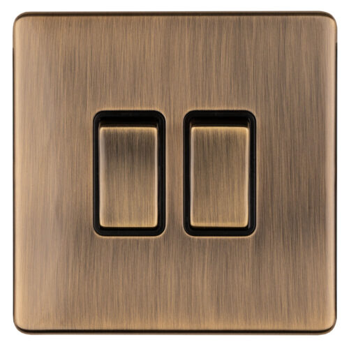 Concealed 3mm 2 Gang Switch