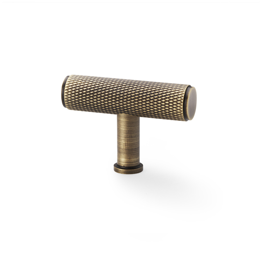 Crispin Knurled T-bar Cupboard Knob