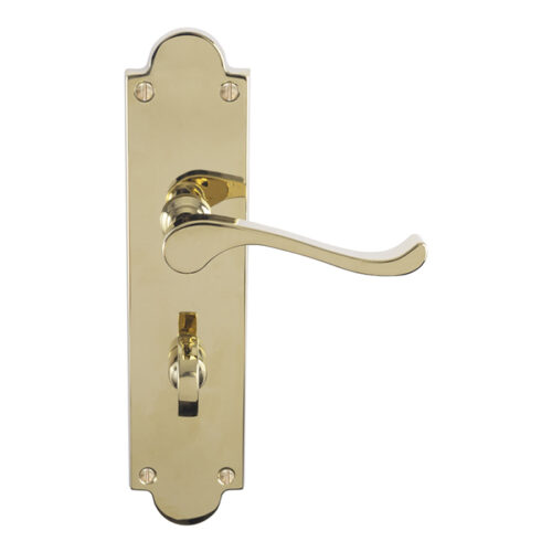 Victorian Scroll Lever On Shaped Backplate - (Contract Range)