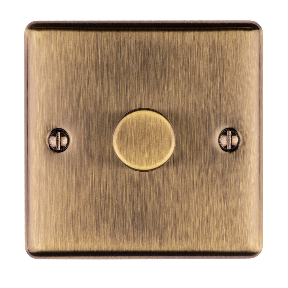 Eurolite En1Dledabb 1 Gang 400W/Led 2Way Dimmer Switch Antique Enhance Range