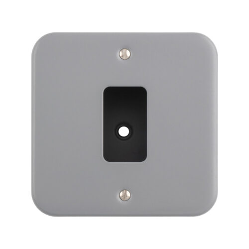 Metal Clad Grid Faceplate with Back Box