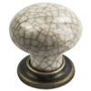 Antique Brass Ivory Crackle Glaze